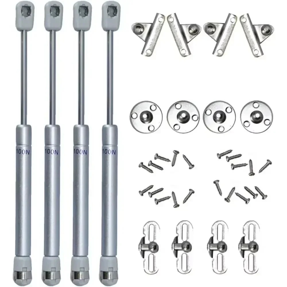 Cabinet Hinge Overlay - บานพับไฮดรอลิกทองแดงแบบใหม่ อุปกรณ์ฮาร์ดแวร์เฟอร์นิเจอร์สำหรับตู้ 1 ชิ้น แรงดันปรับได้ 20N-200N