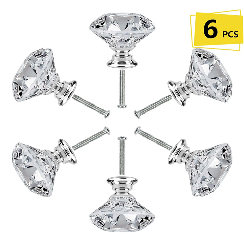 Furniture Hardware Manufacturer - ลูกบิดตู้ 6 ชิ้น พร้อมสกรู ขนาด 30